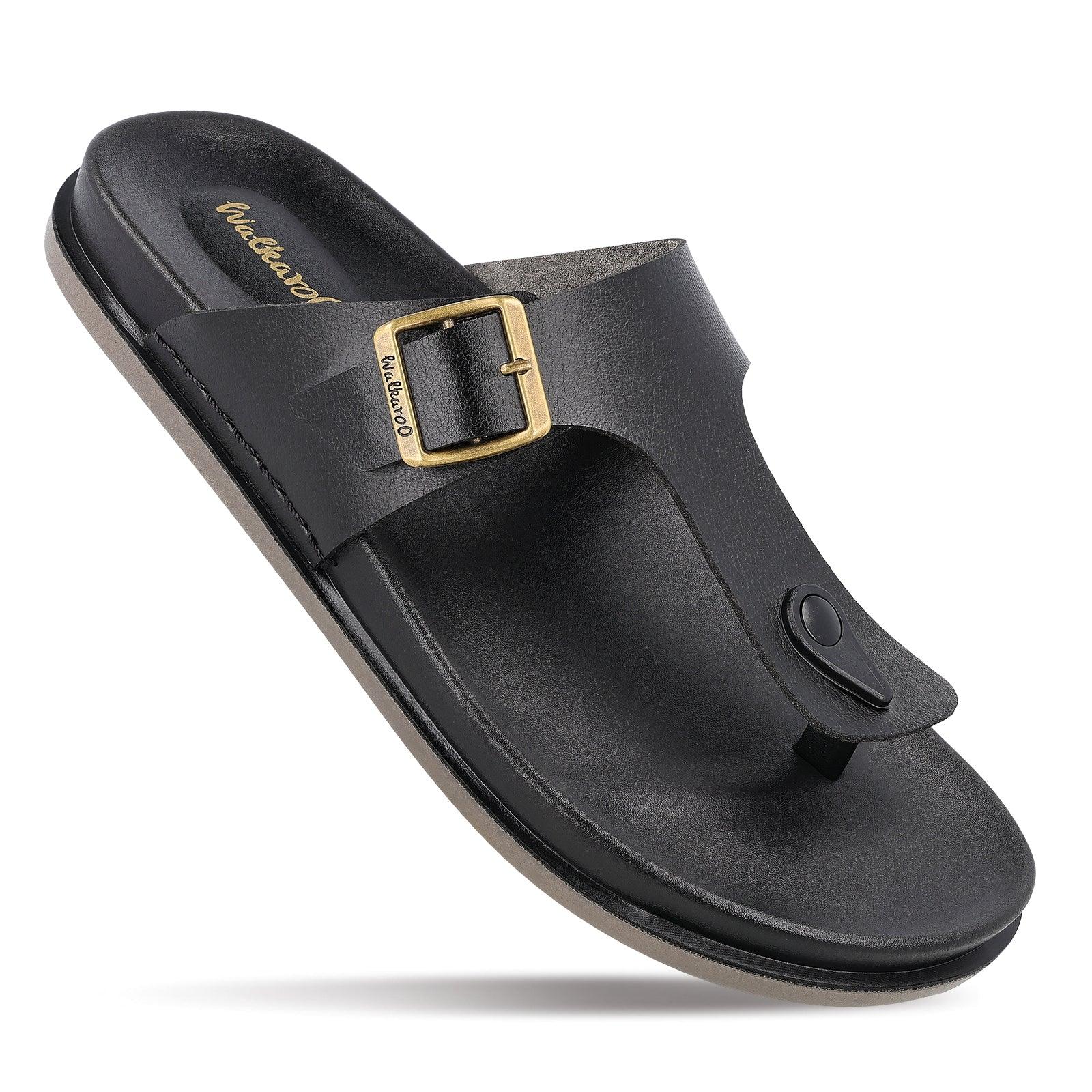Shop Men's Daily Wear Comfort Sandals WE1356 Black Online