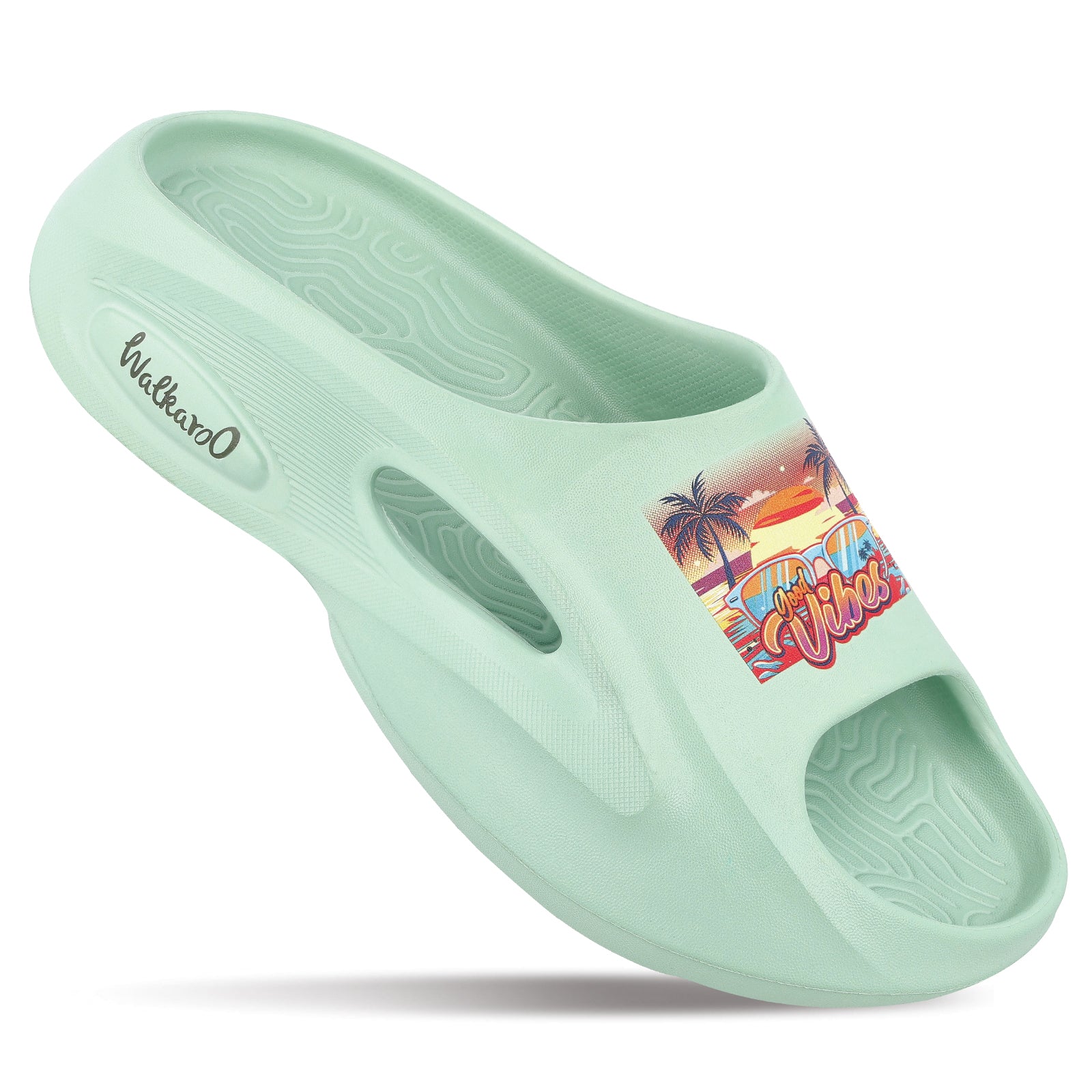 Women's Flip Flop Sliders - WC8930 Ice Green