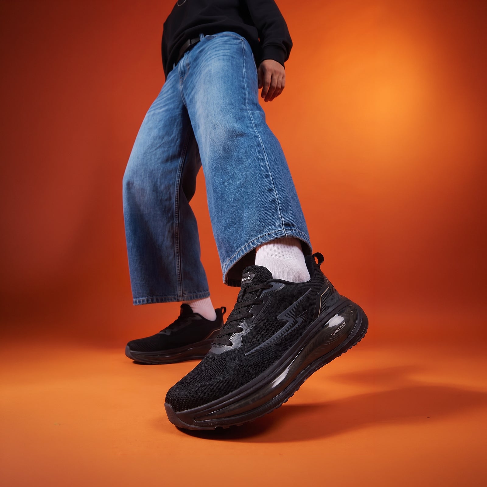 Men's Lace-up Sports Shoes - ONG97013 Black