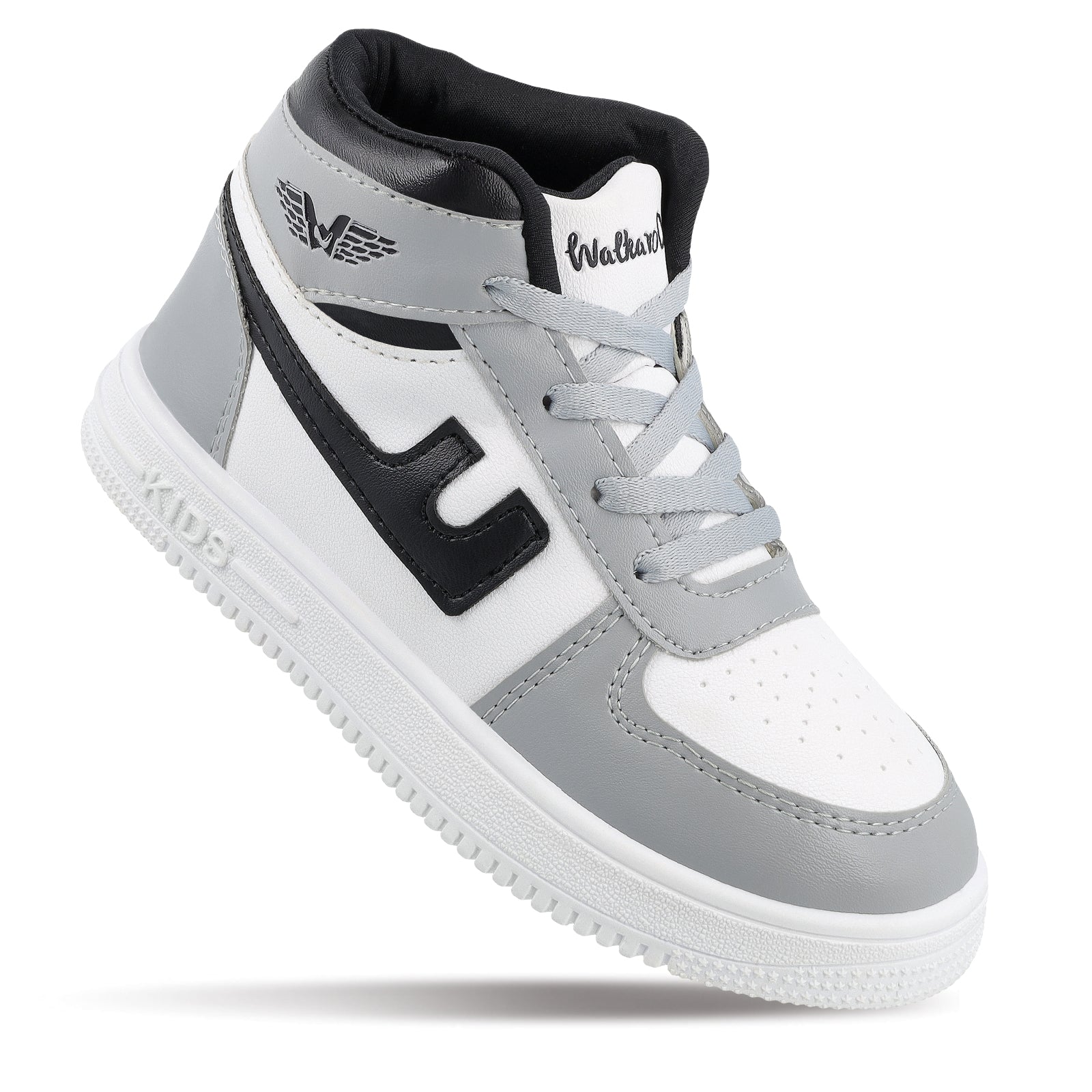 Walkaroo Kids Shoes - WK380 White Grey
