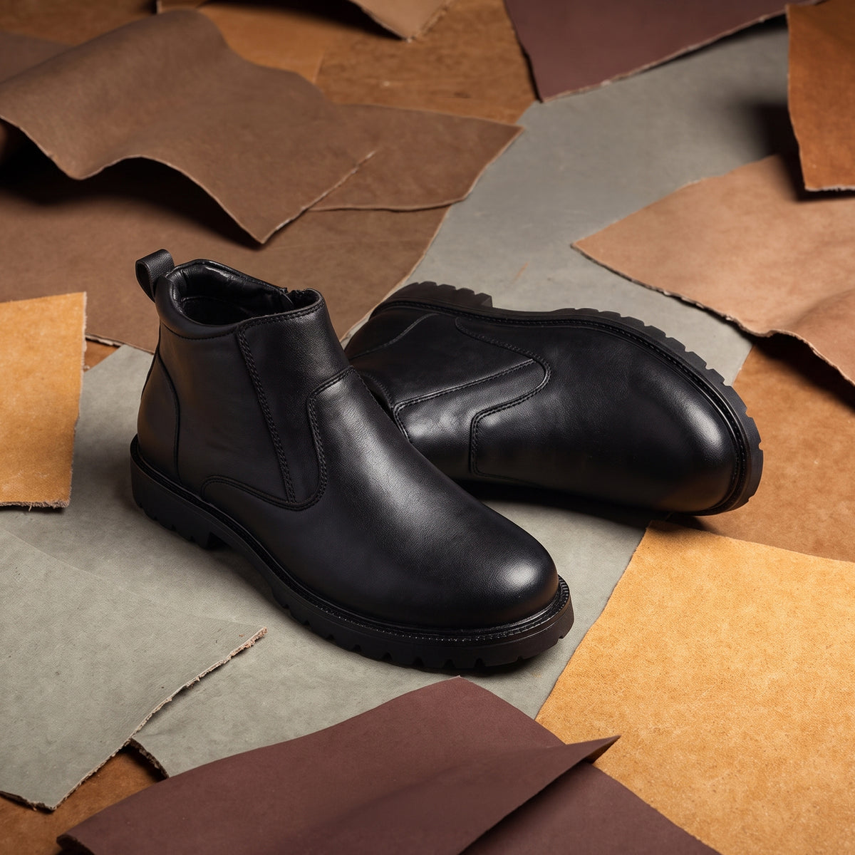 Men's Chelsea Boots - WGE26702 Black
