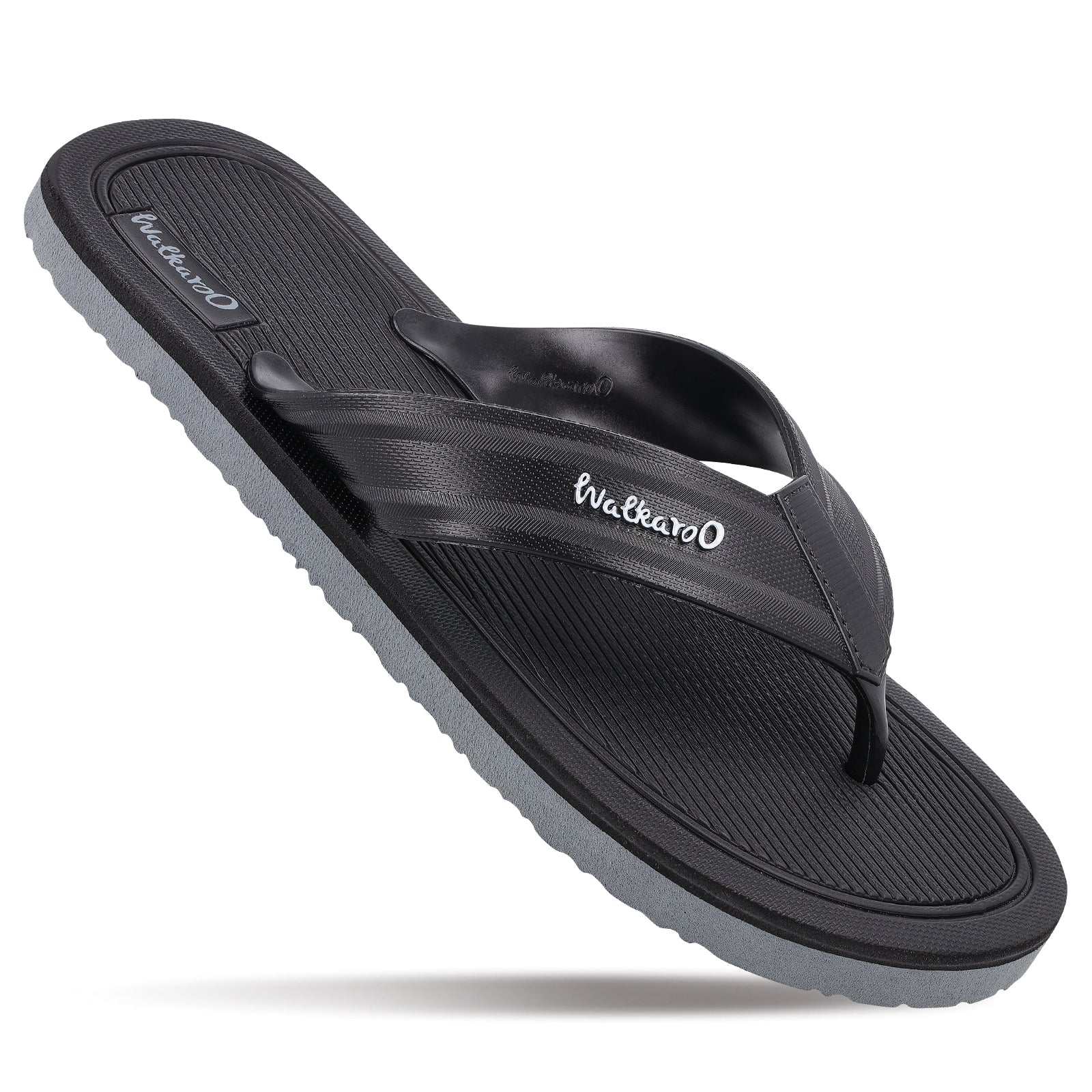Men's Hawai Slippers - HG190 Black Grey