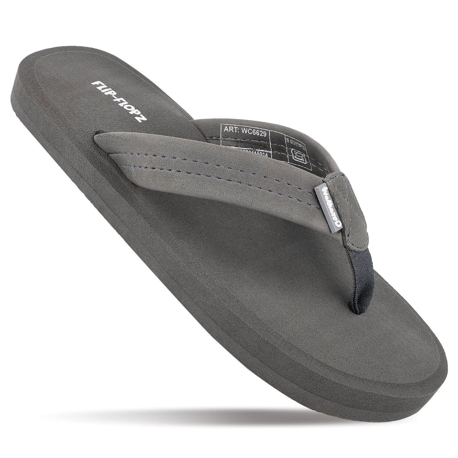 Buy Men's Flip-Flop Slippers WC6629 Grey Online – Walkaroo Footwear