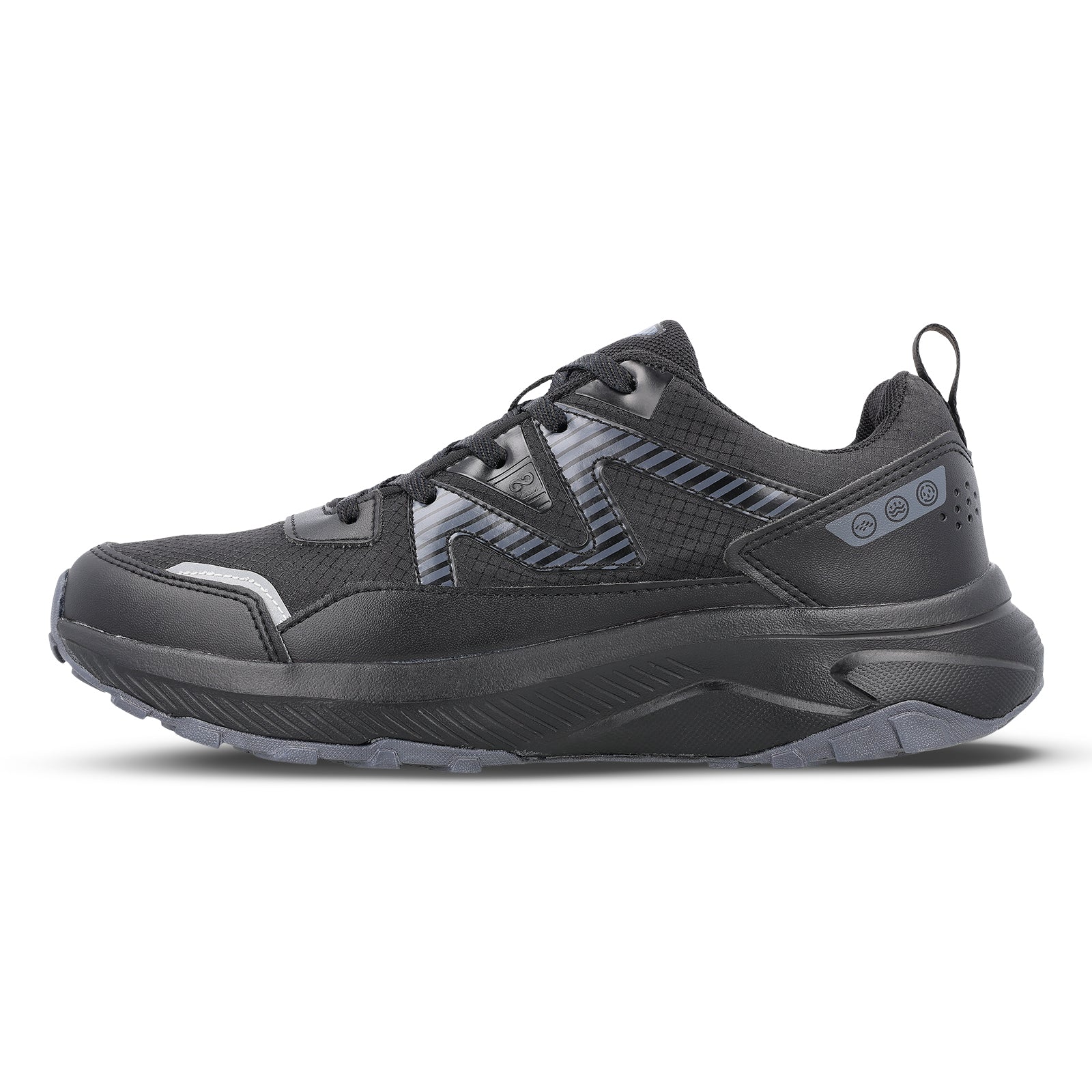 Men's Trekking Shoe WS9166 Black – Walkaroo Footwear