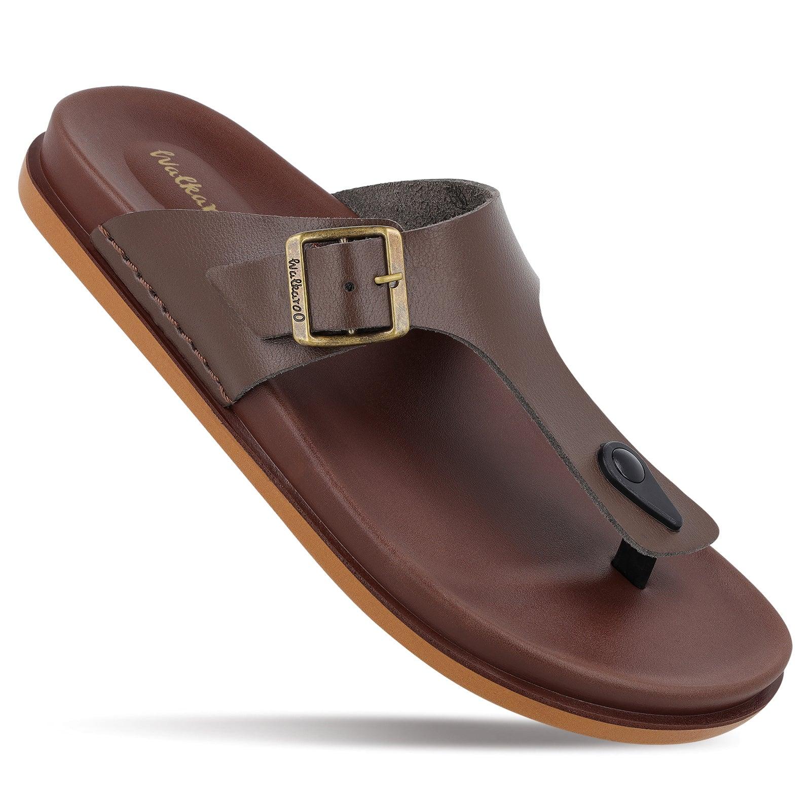Shop Men's Daily Wear Comfort Sandals WE1356 Brown Online