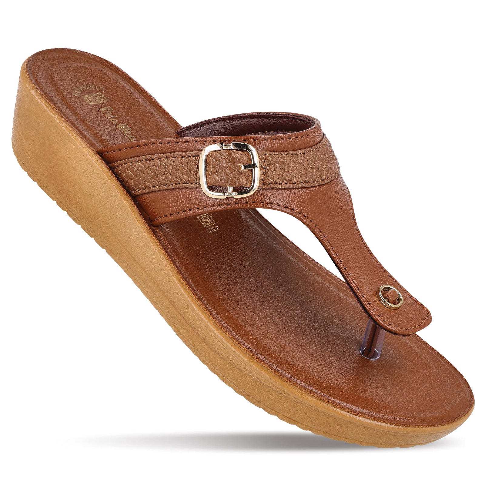 Women's Wedge Heel Sandals - WLR71204 Brown
