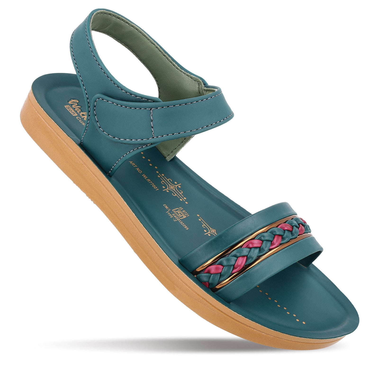 Women's Daily Wear Sandals - WLR77001 Green