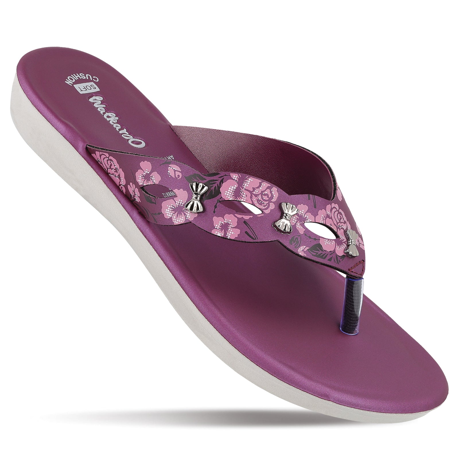 Women's Daily Wear Sandals - WLR70417 Plum