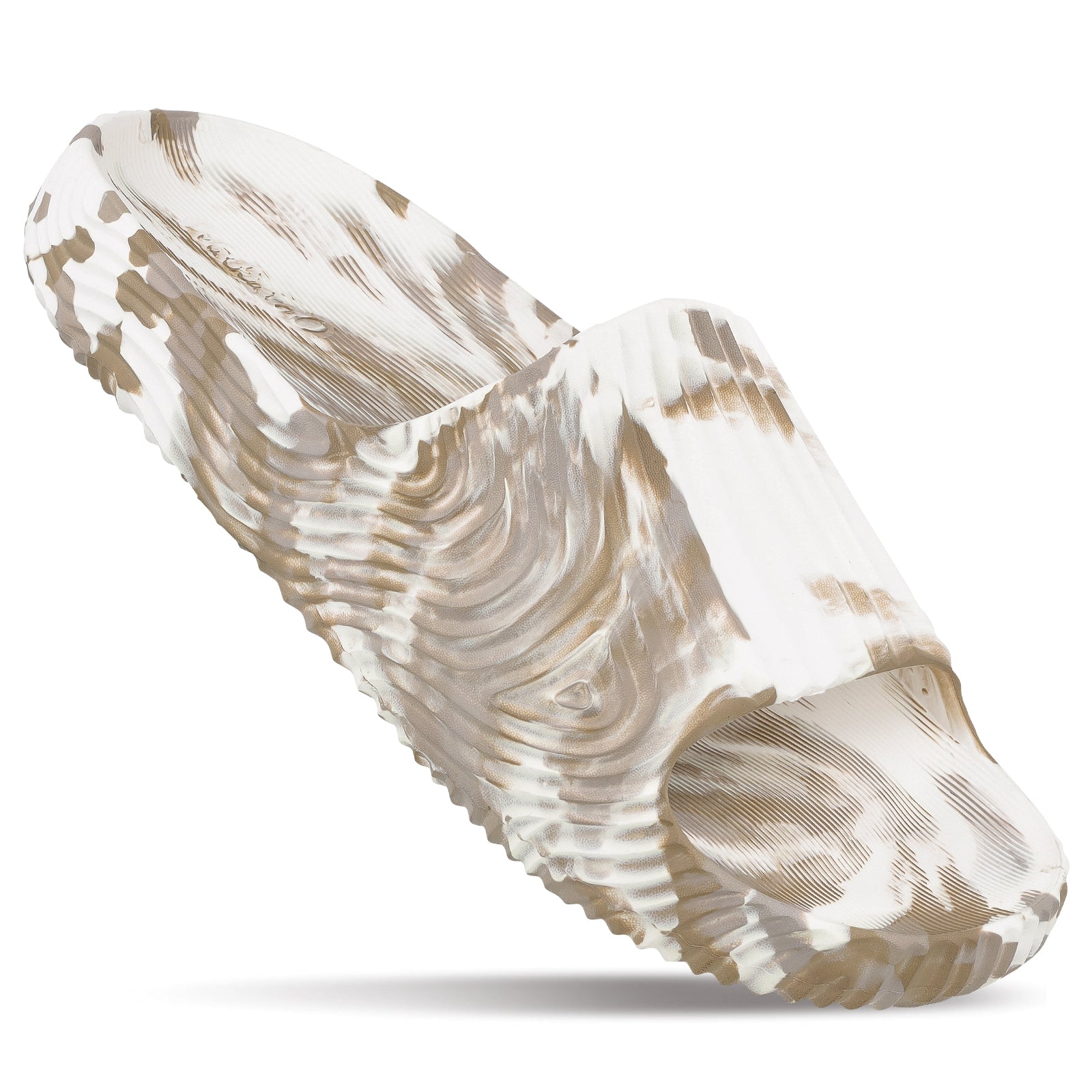 Men's Flip Flop Sliders - WC8823 Khaki White