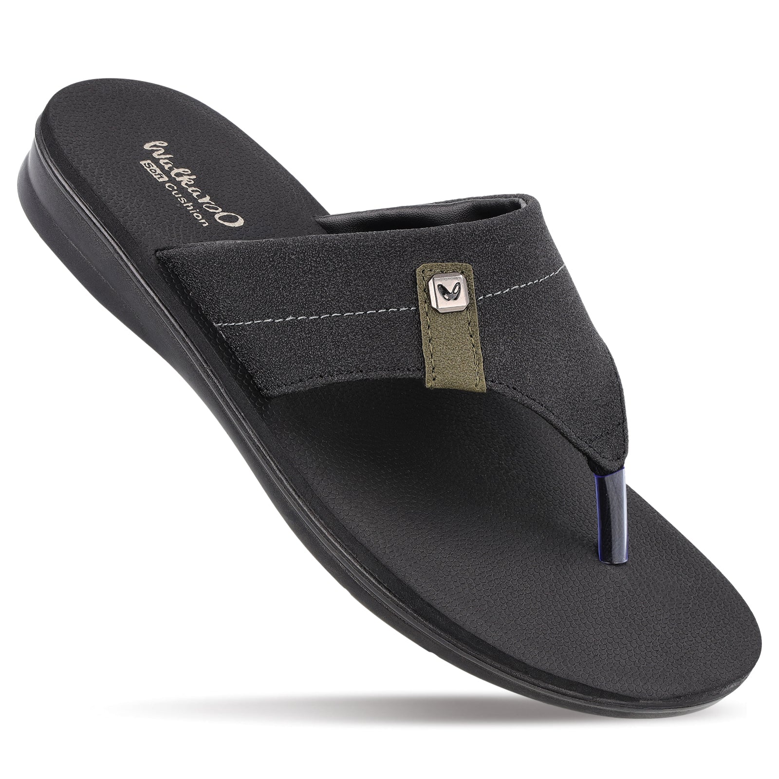 Men's Care Plus Sandal WGR50026 Black – Walkaroo Footwear