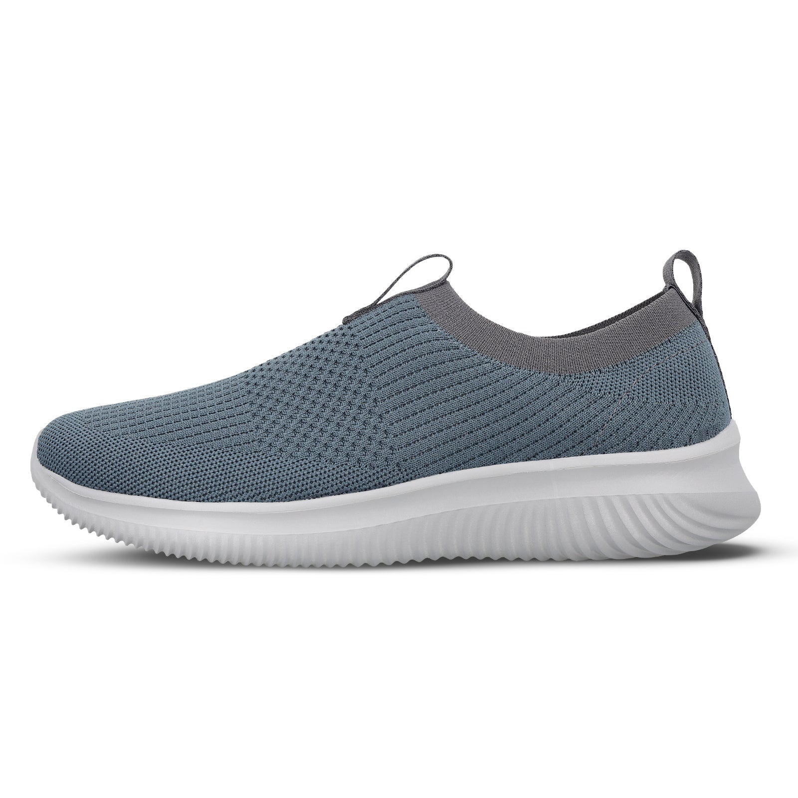 Men`s Slip-on Walking Shoes - WS9551 Cyan Grey