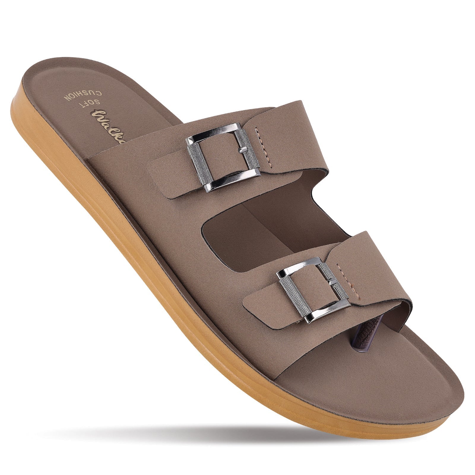 Walkaroo Men's Daily Wear Sandals WG5661 Camel