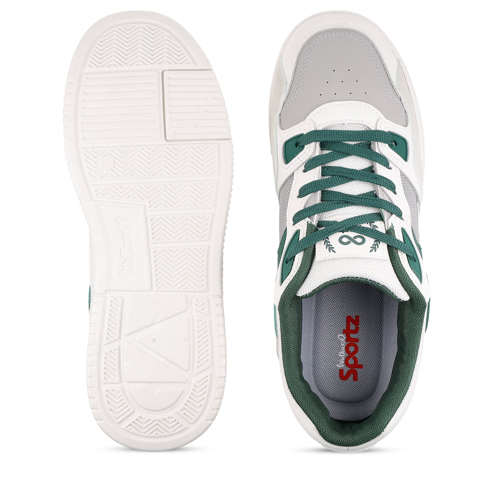 Men's Sports Sneakers - WY3499 White Green