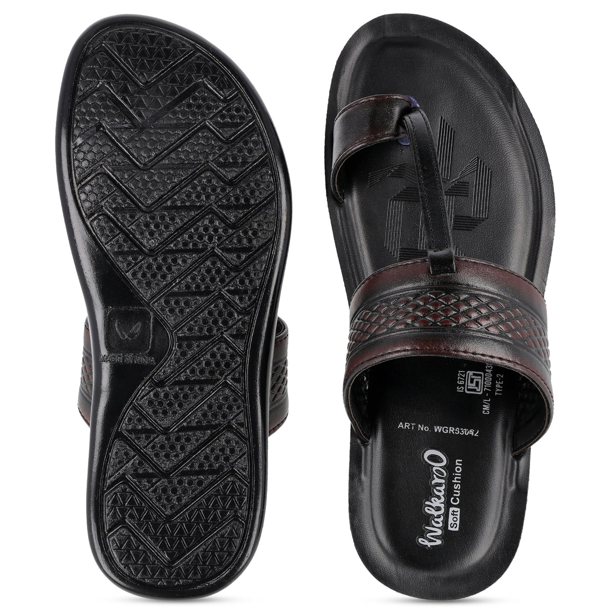 Men's Daily Wear Sandals - WGR53042 Black