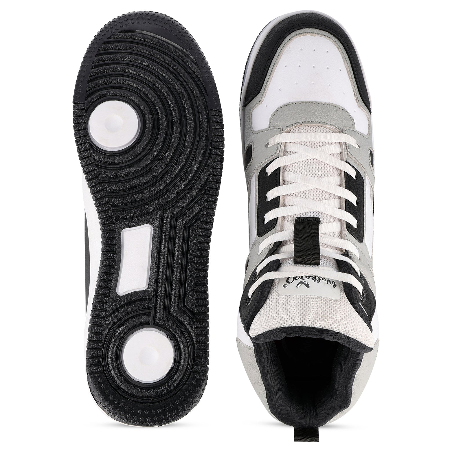 Men's High Top Sneakers - WY3466 Black White