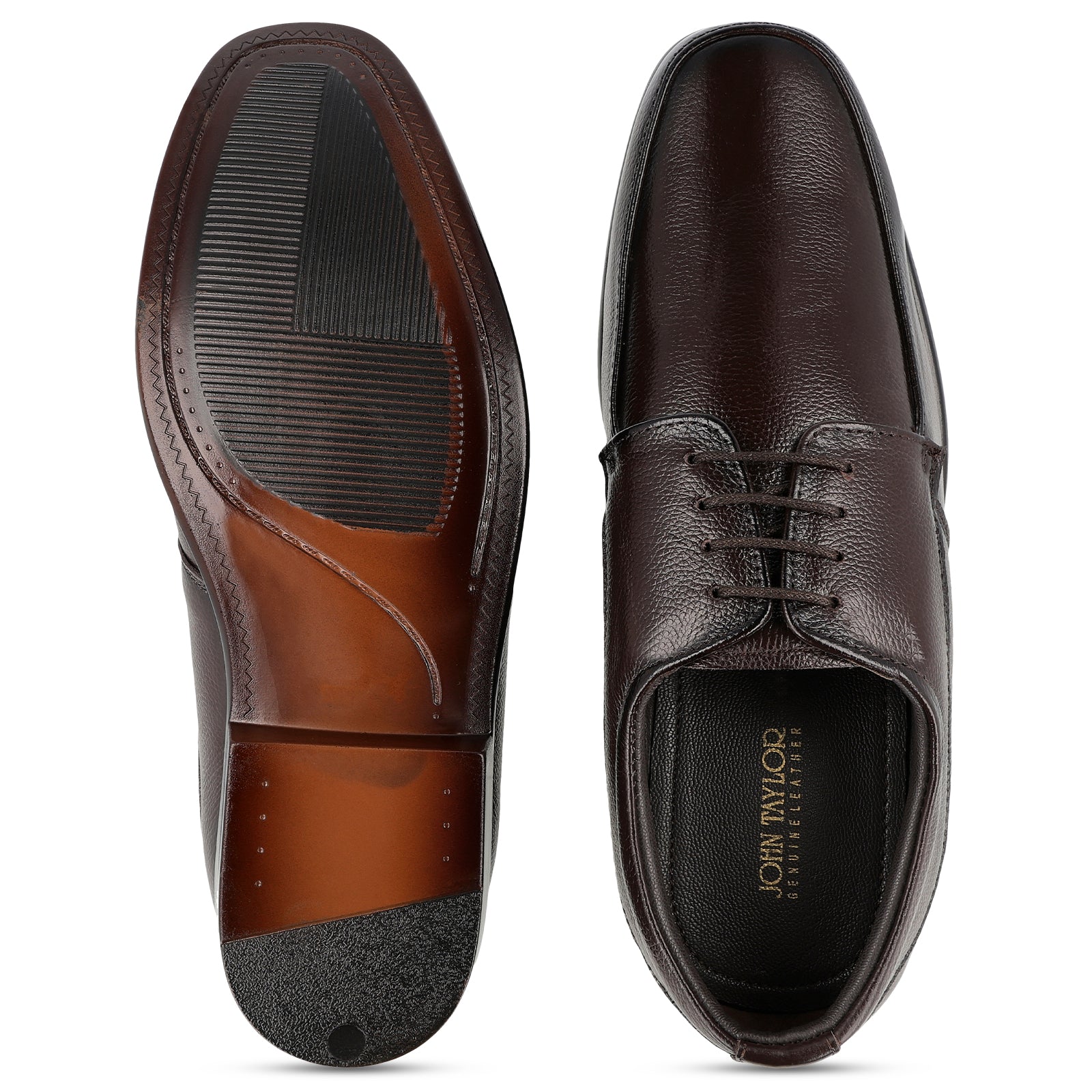 JOHN TAYLOR Men's Leather Formal Shoe - JT97507 Brown