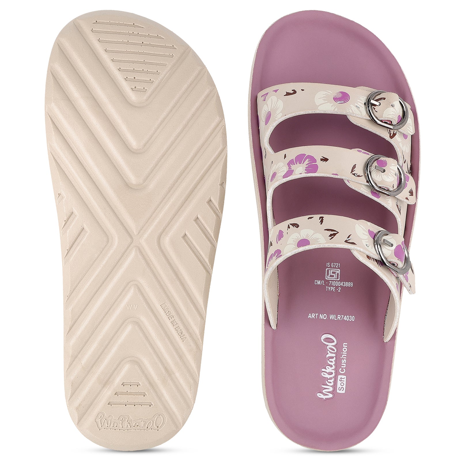 Women's Daily Wear Sandals - WLR74030 Mauve