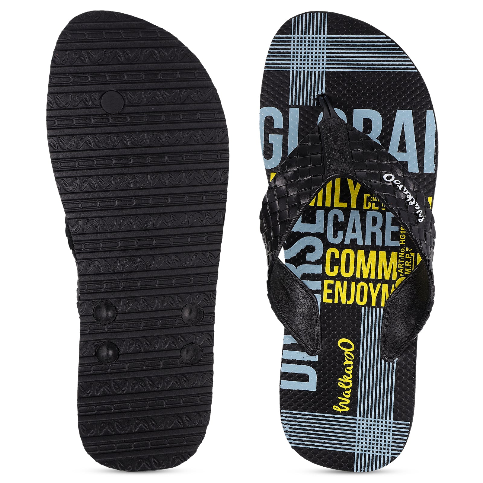 Men's Hawai Slippers - HG166 Black