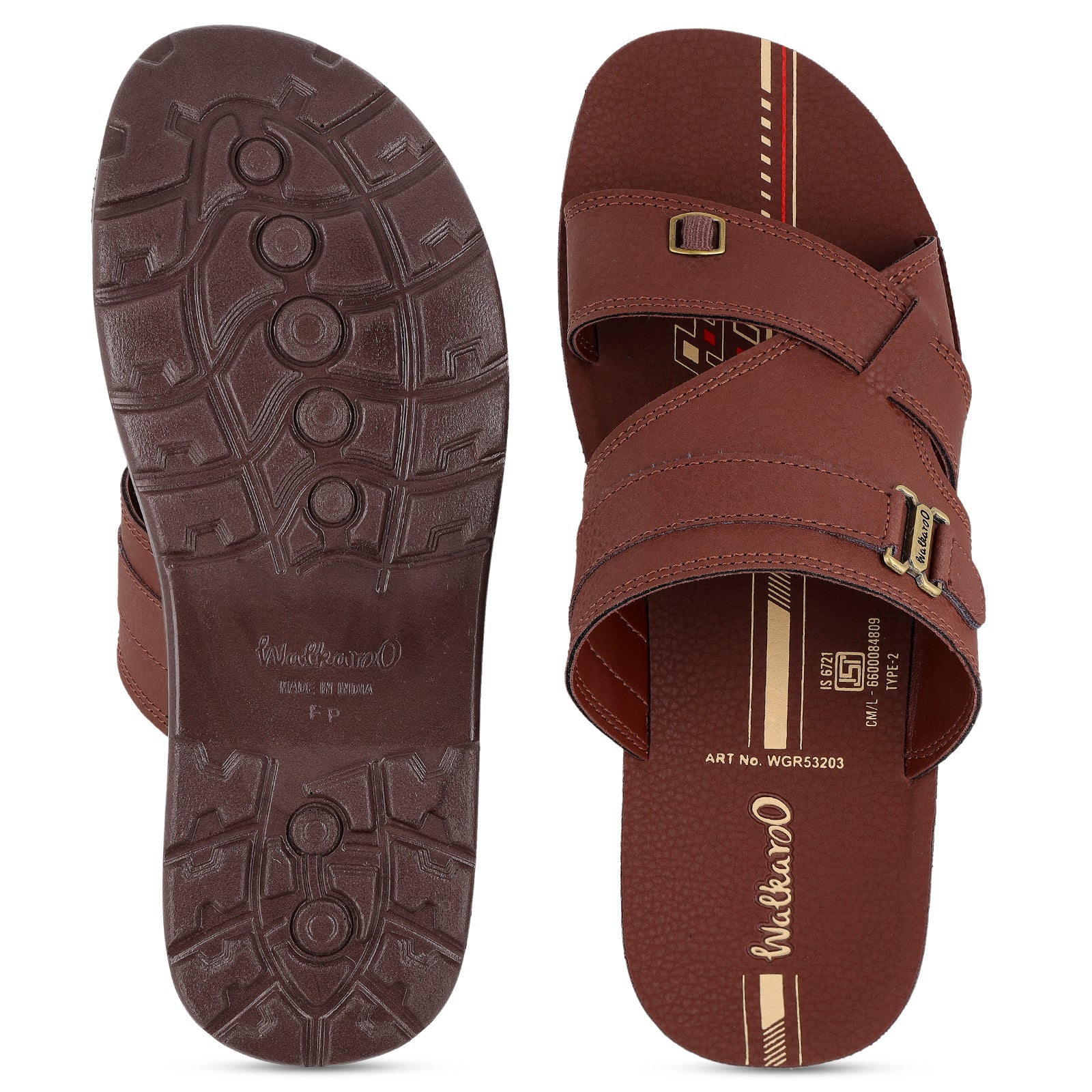 Men's Daily Wear Sandals - WGR53203 Brown