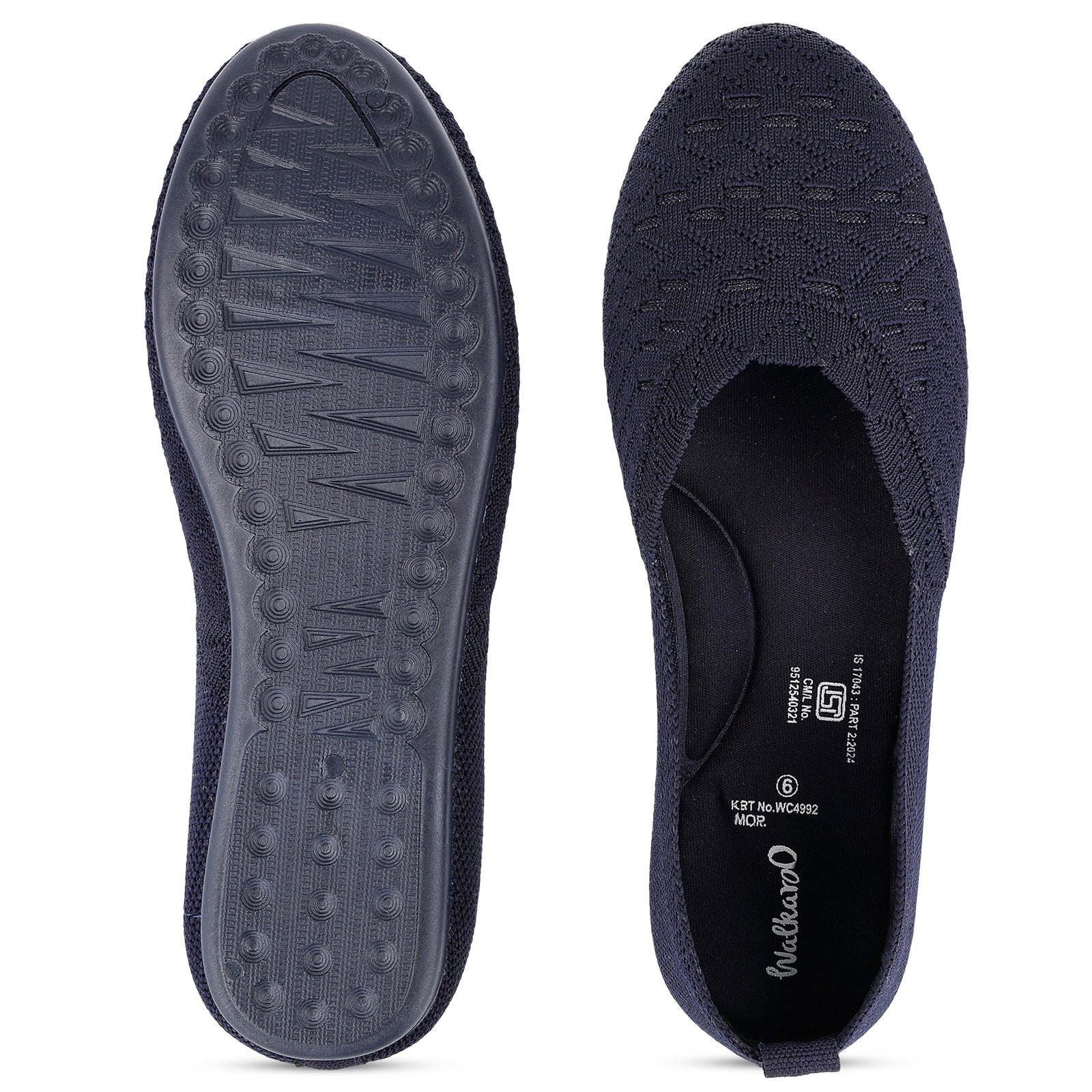 Women's Belly shoe -WC4992 Navy Blue