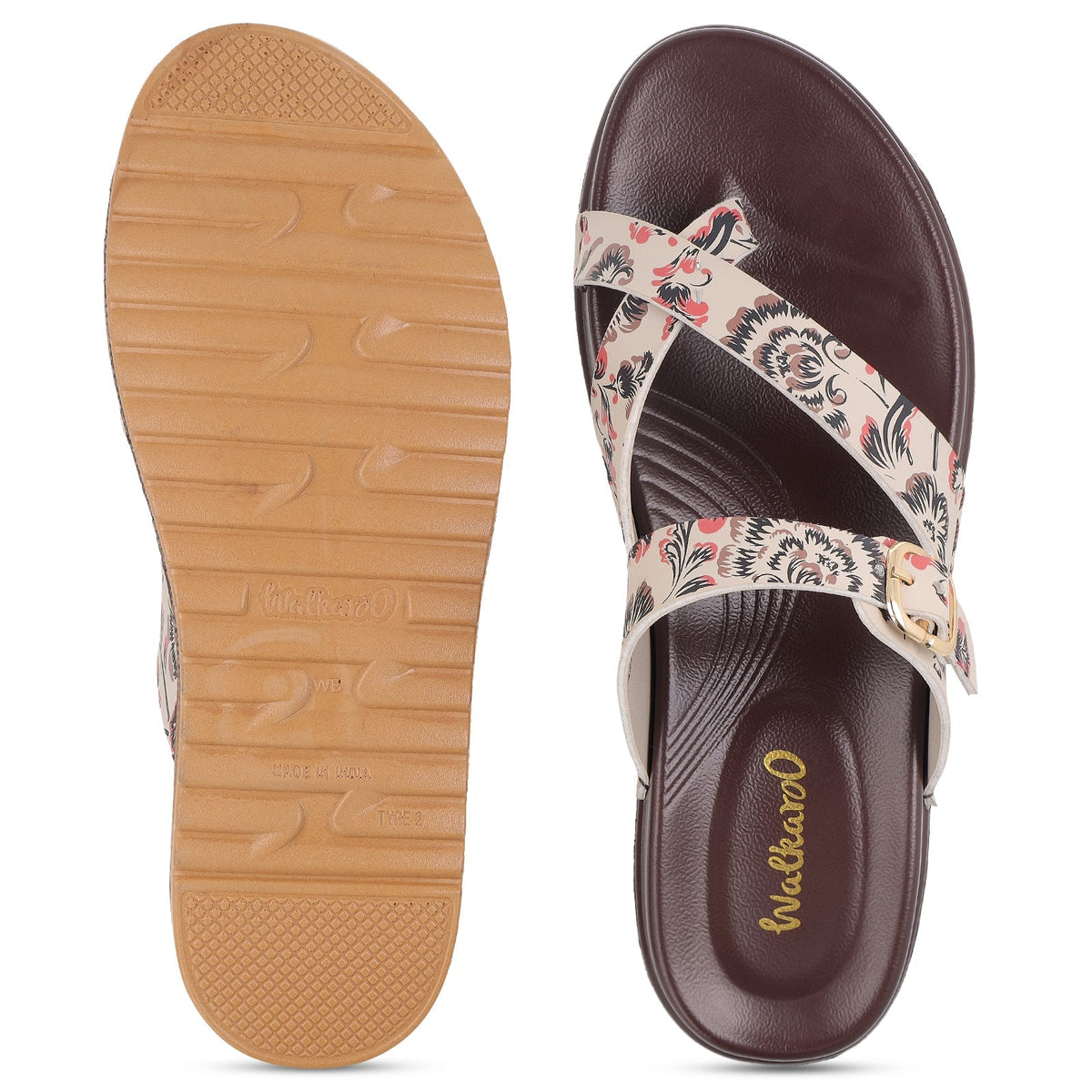 Women's Daily Wear Comfort Sandals - WLP72049 Brown