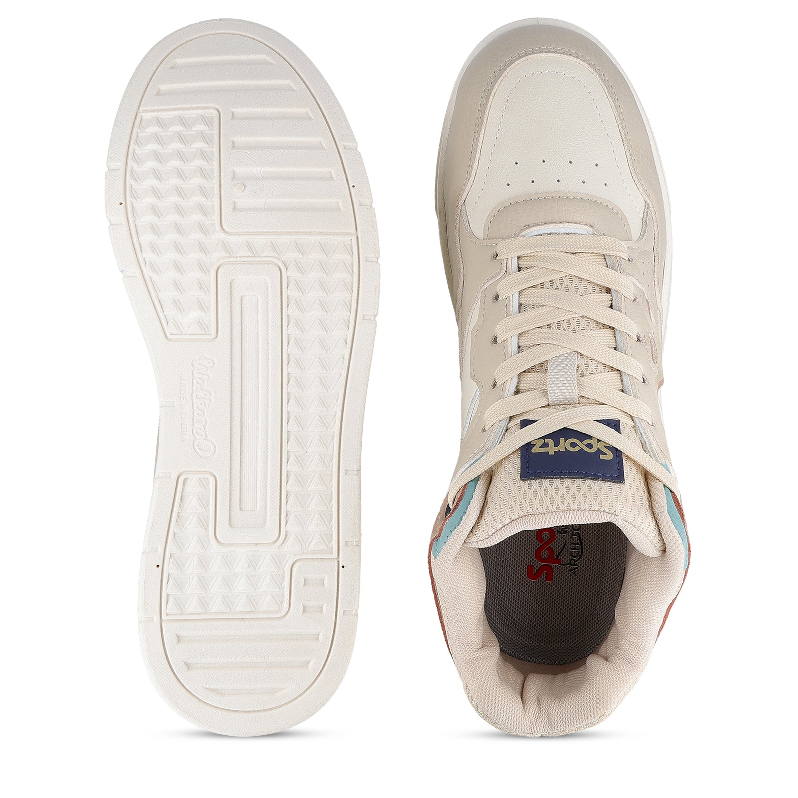 Men's Sports Sneakers - WY3485 White Beige