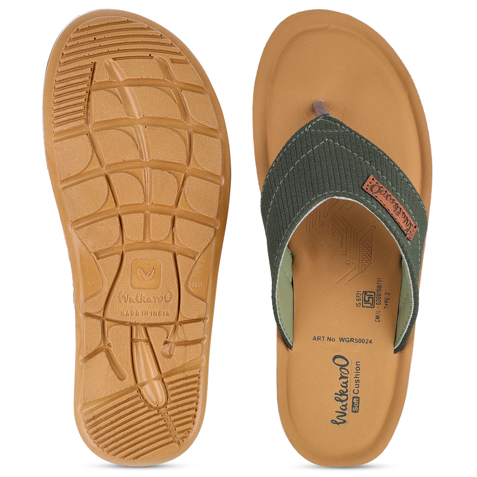 Men's Daily Wear Sandals - WGR50024 Olive