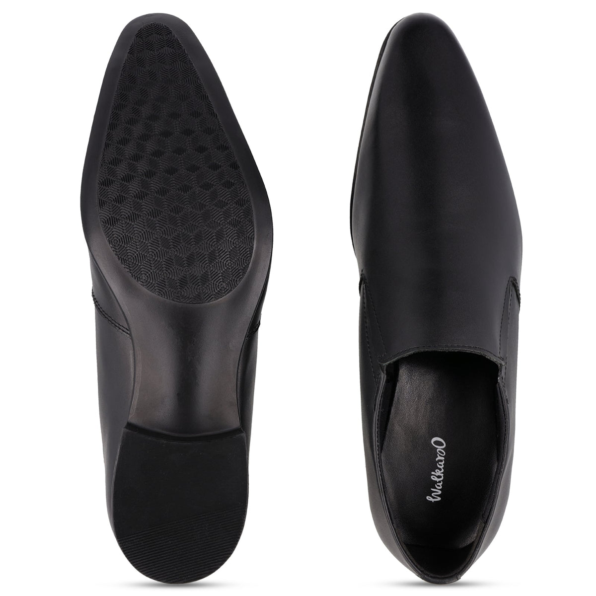 Men's Leather formals Shoes - WF6052 Black