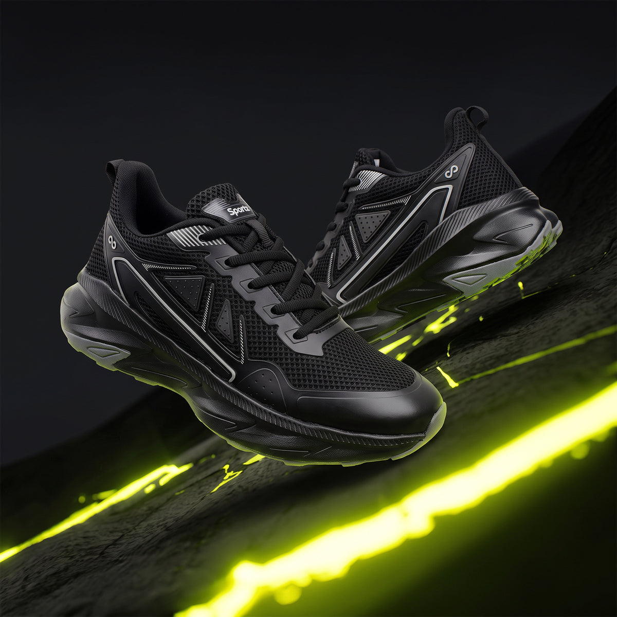 Men's Sports Shoes - ONG97017 Black