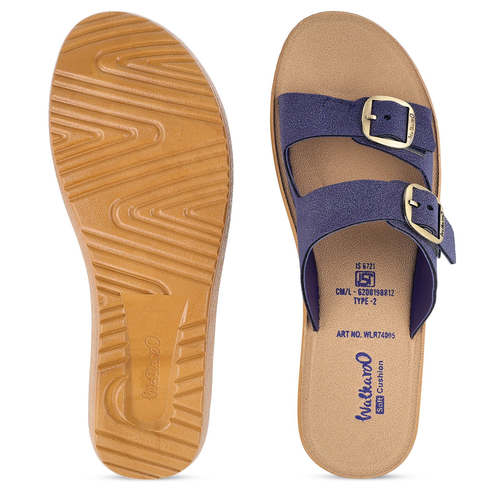Women's Daily Wear Sandals  - WLR74005 Navy Blue