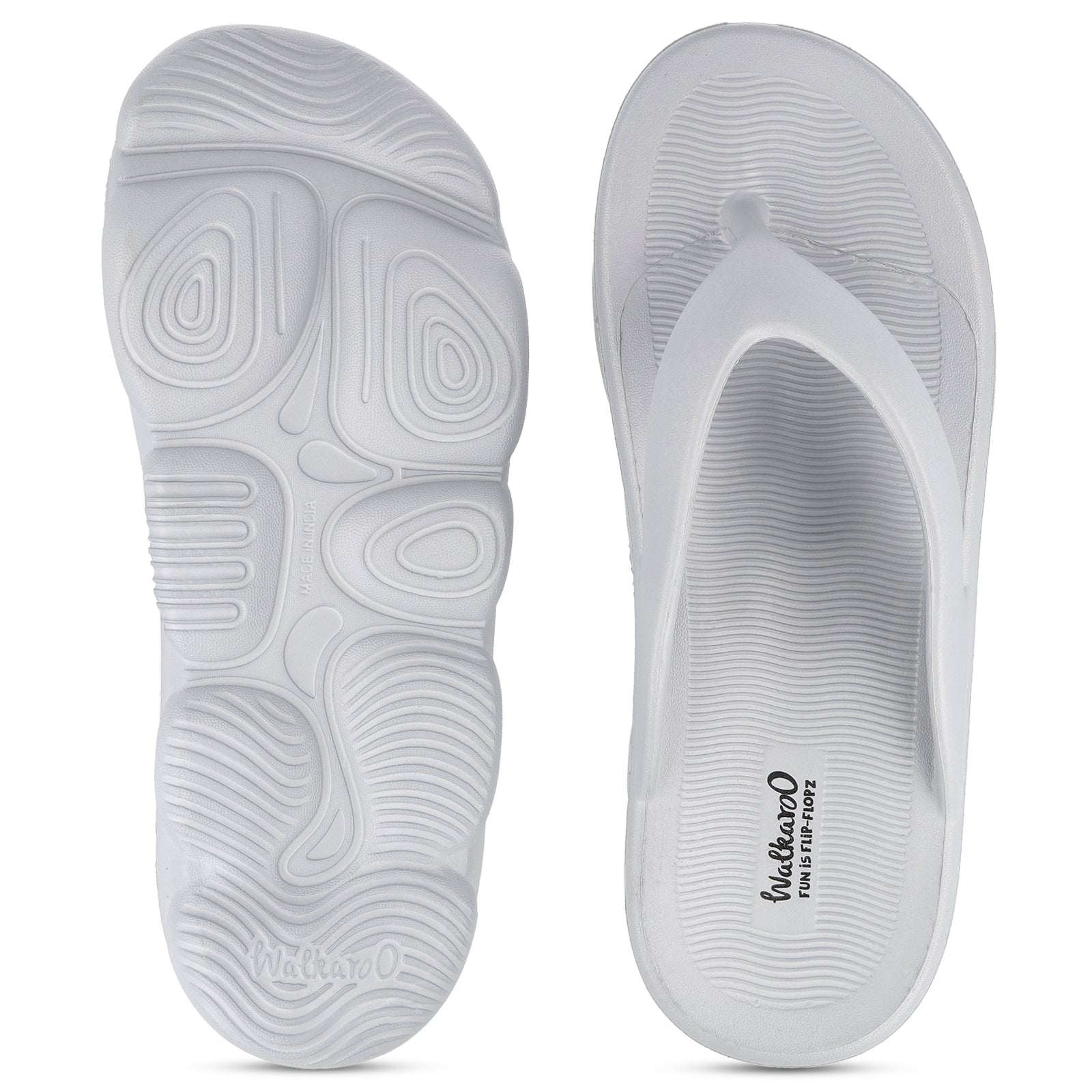Men's Flip-Flop Slippers - WC8789 Light Grey
