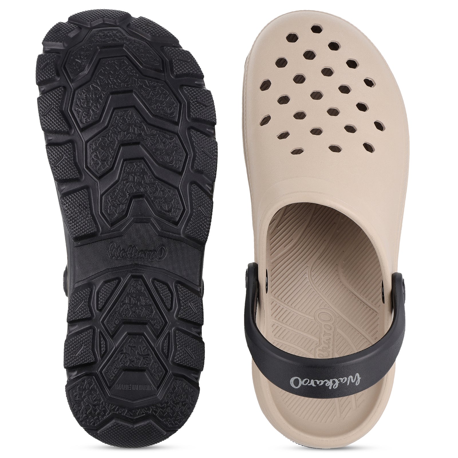 Men's Clogs - WC8844 Greige Black