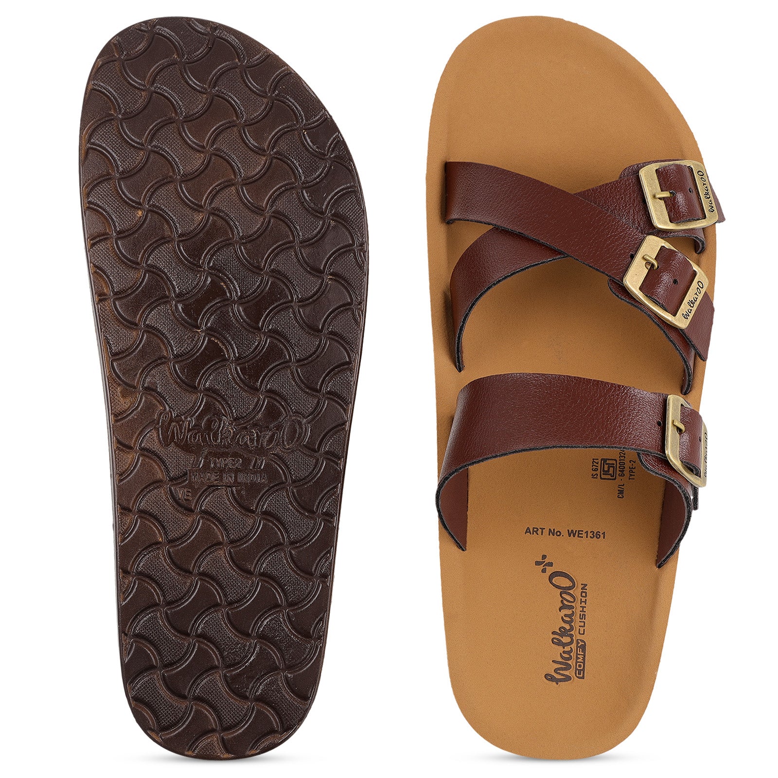 Men's Daily Wear Sandals - WE1361 Brown