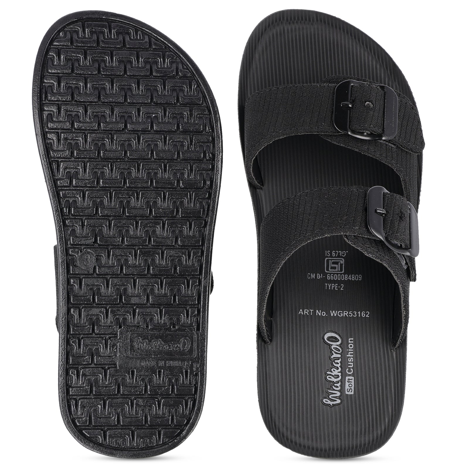 Men's Daily Wear Sandals - WGR53162 Black