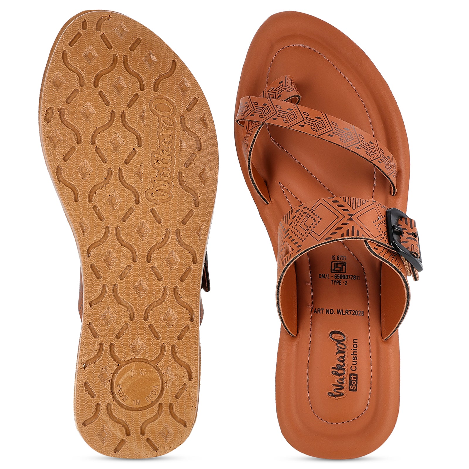 Women's Daily Wear Sandals - WLR72028 Brown