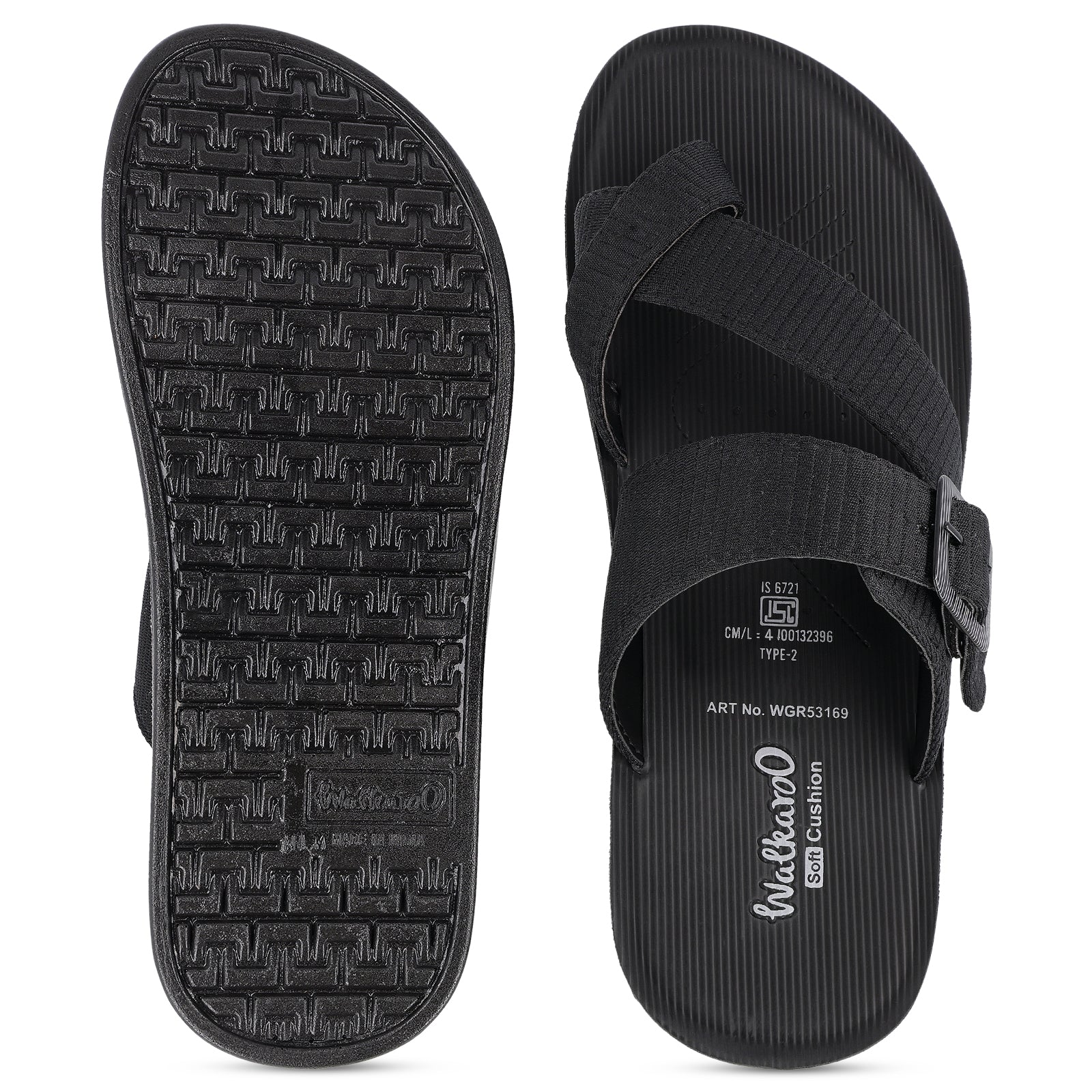 Men's Daily Wear Sandals - WGR53169 Black