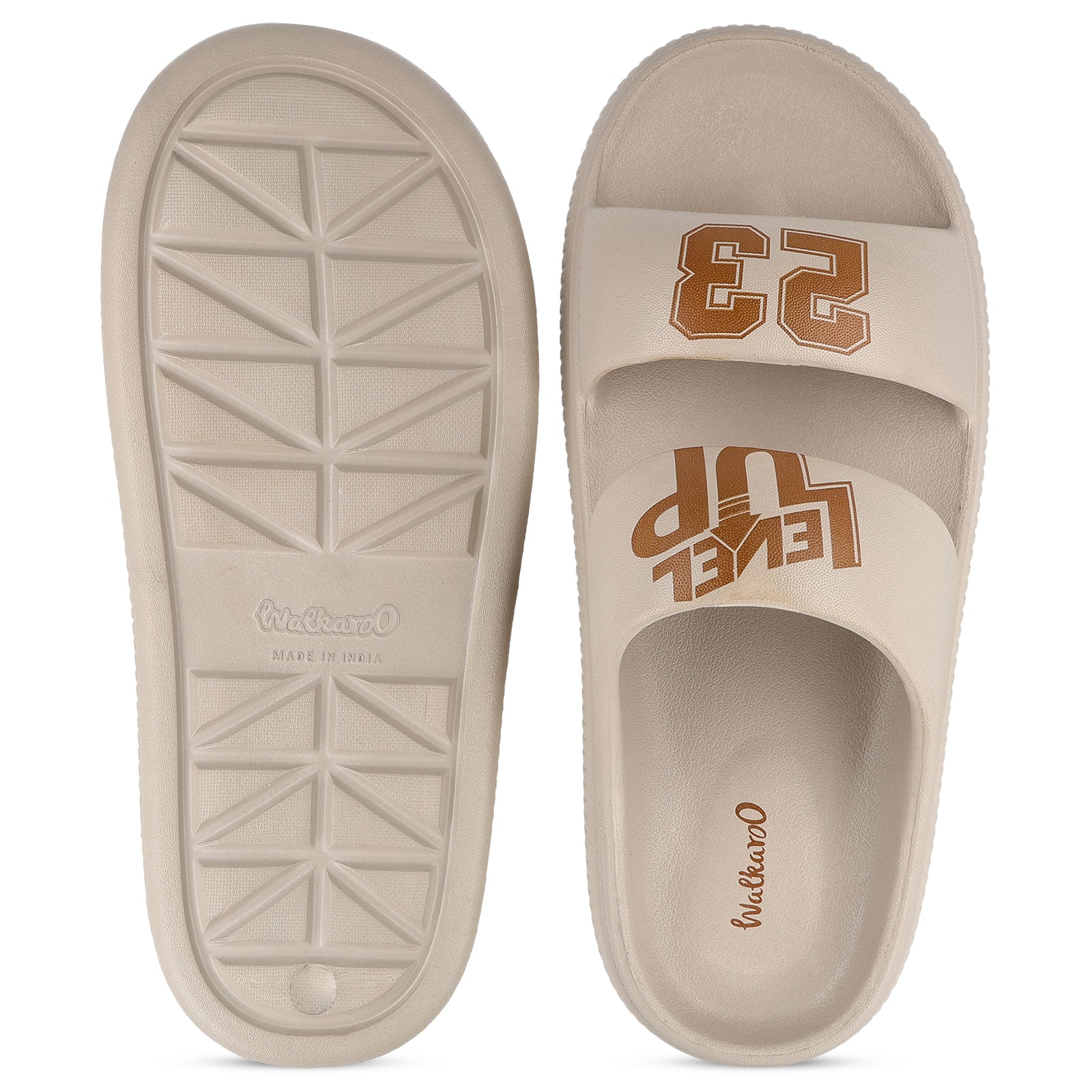 Walkaroo Men Casual Flip-Flop - WC8711 Greige