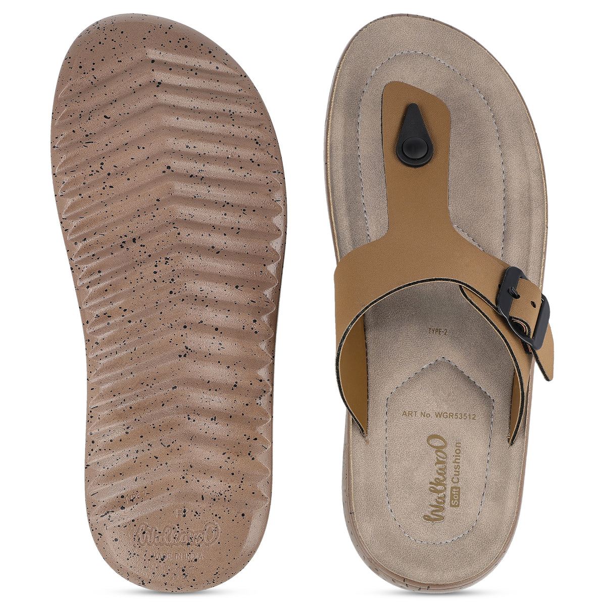 Men's Daily Wear Sandals - WGR53512 Camel