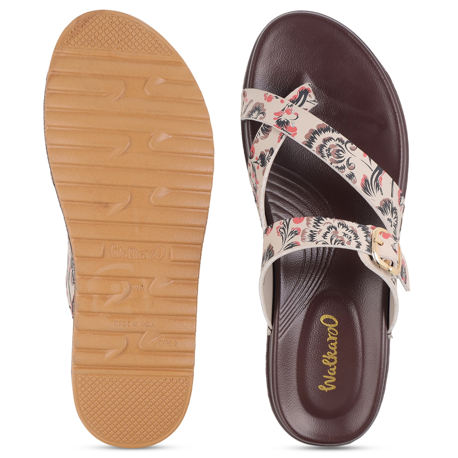 Women's Daily Wear Comfort Sandals - WLP72049 Brown