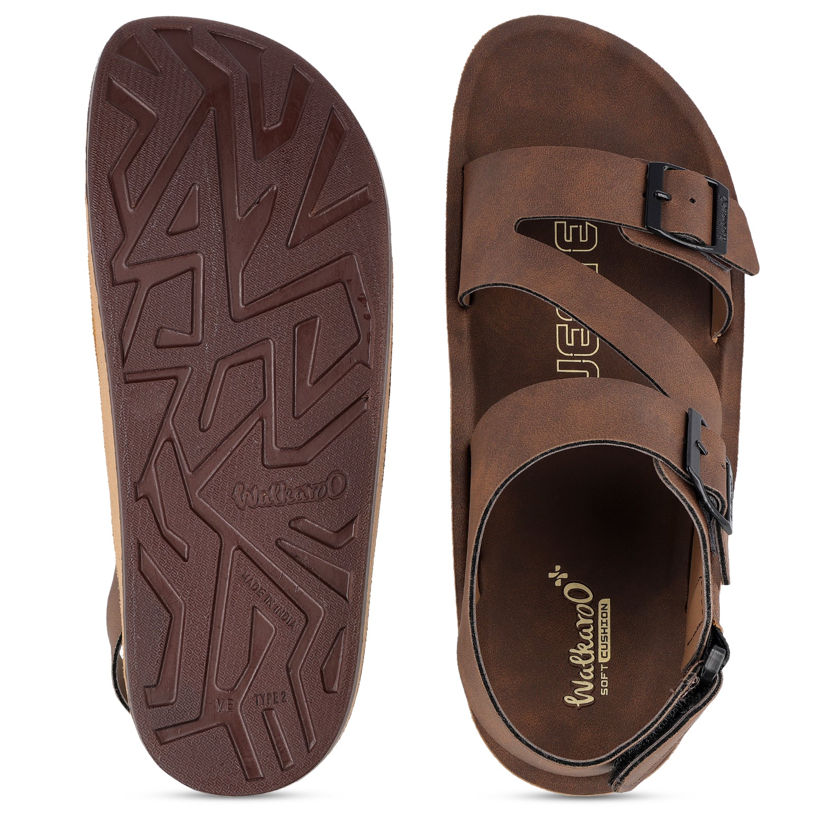 Men's Daily Wear Sandals - WGP58014 Brown