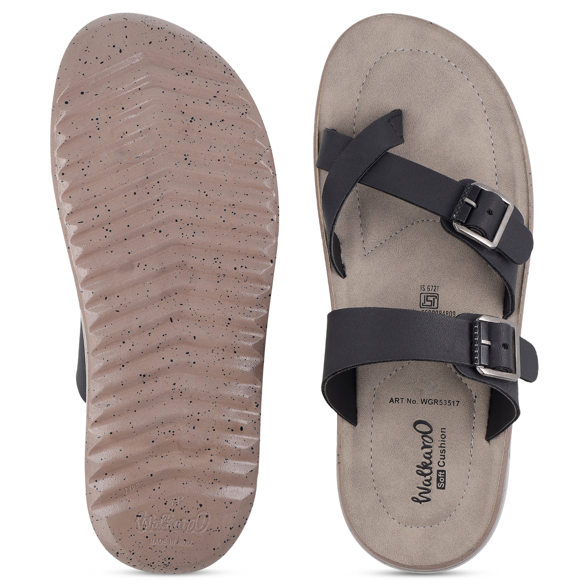 Men's Daily Wear Sandals - WGR53517 Black