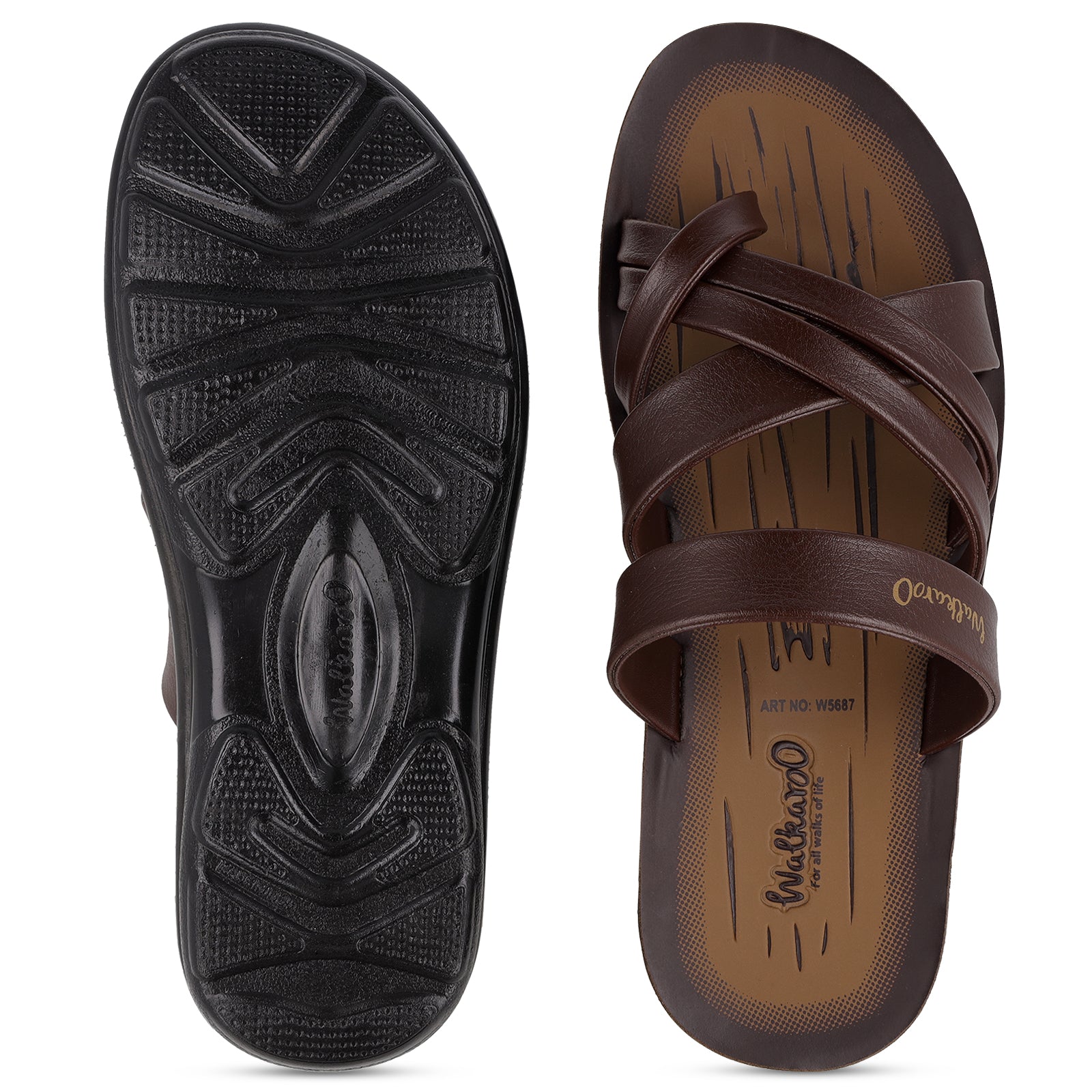 Men's Daily Wear Sandals - W5687 Special Brown