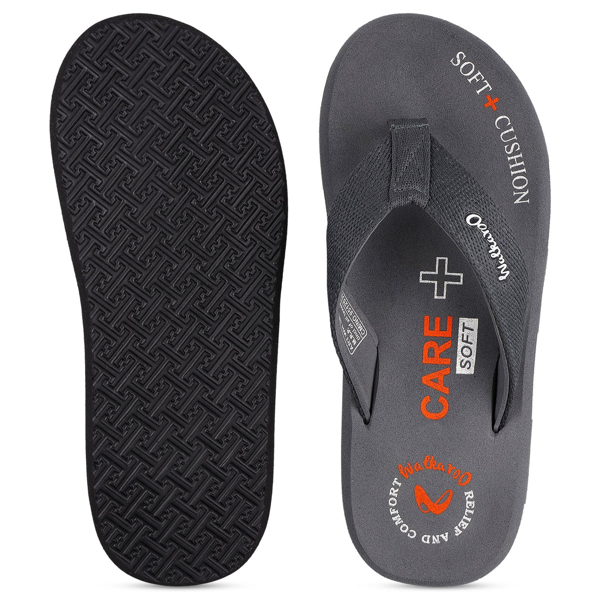 Men's Care Plus Flip-Flop - WH3816 Grey