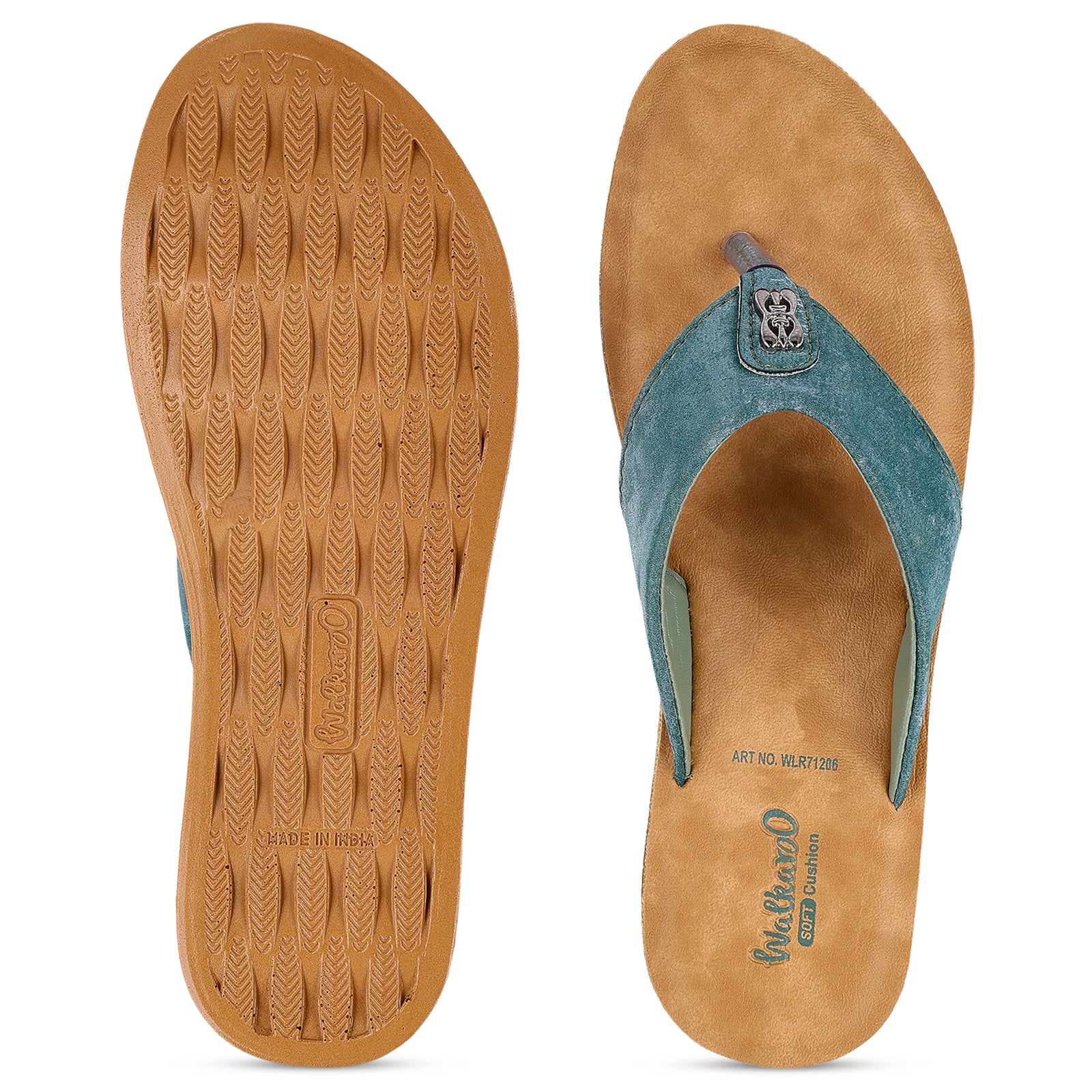 Women's Daily Wear Sandal - WLR71206 Peacock Blue