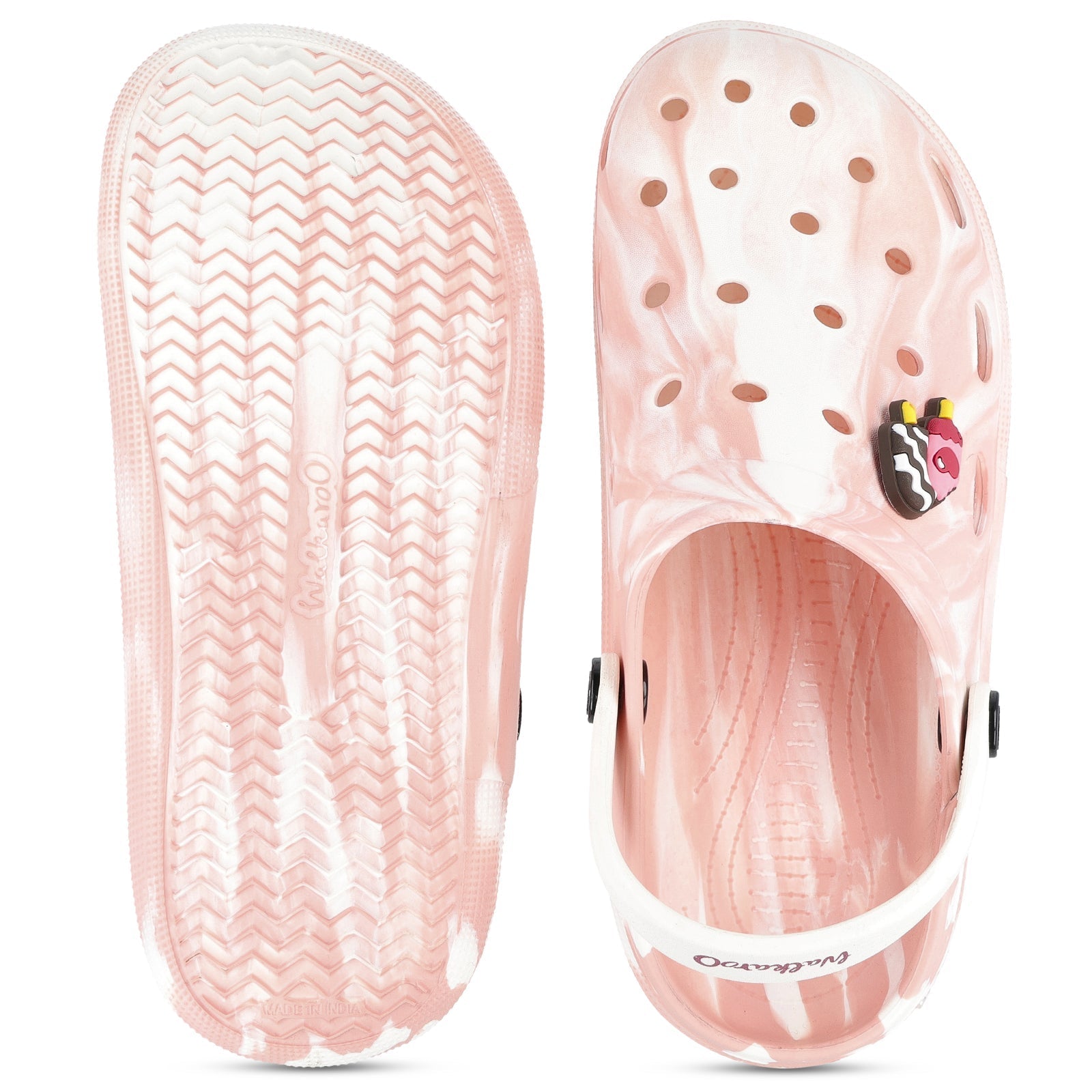 Women's Clogs - WC8960 Peach White