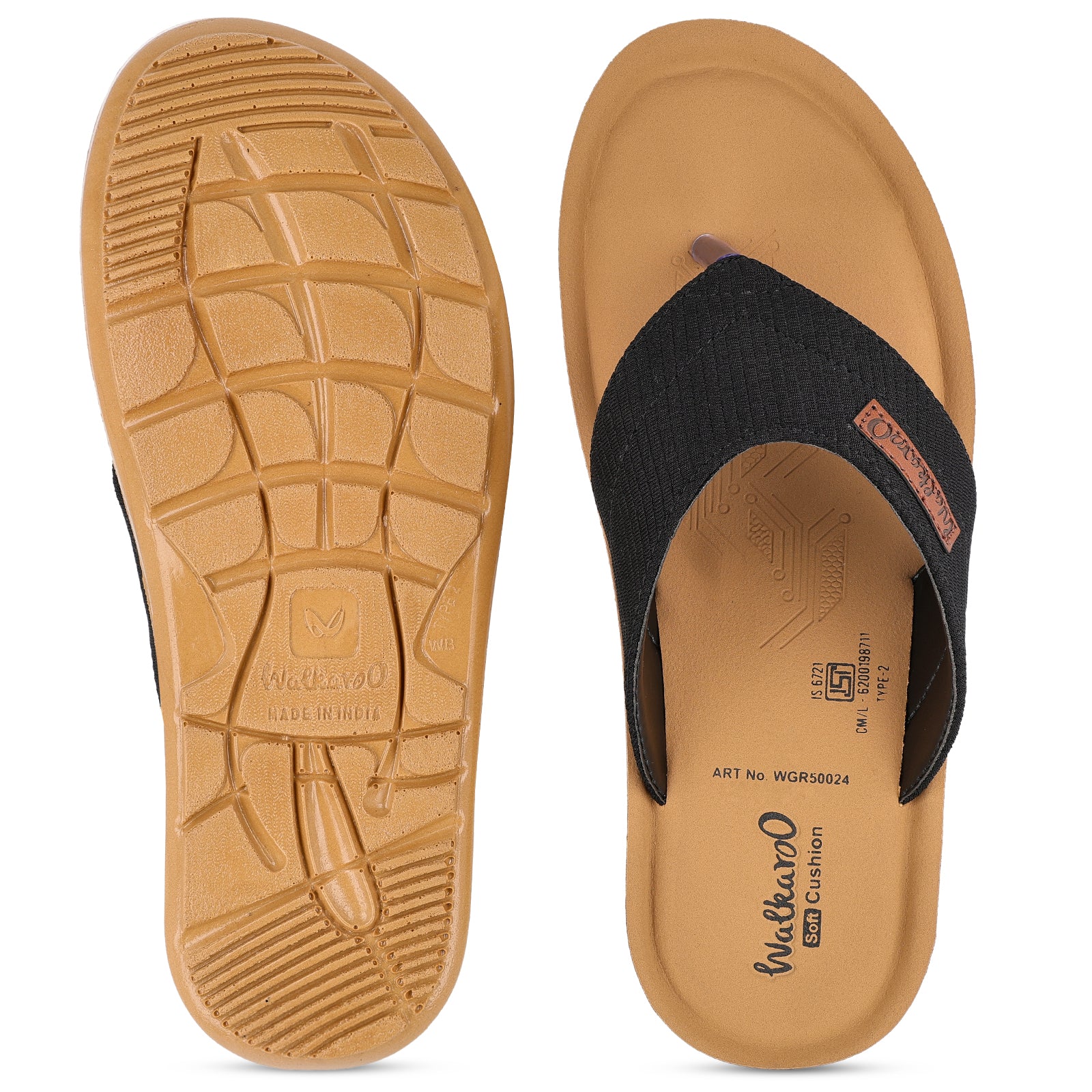 Men's Daily Wear Sandals - WGR50024 Black