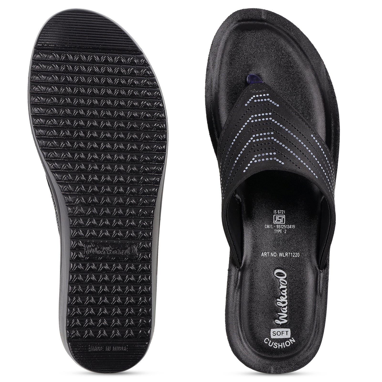 Women's Daily wear Sandal - WLR71220 Black