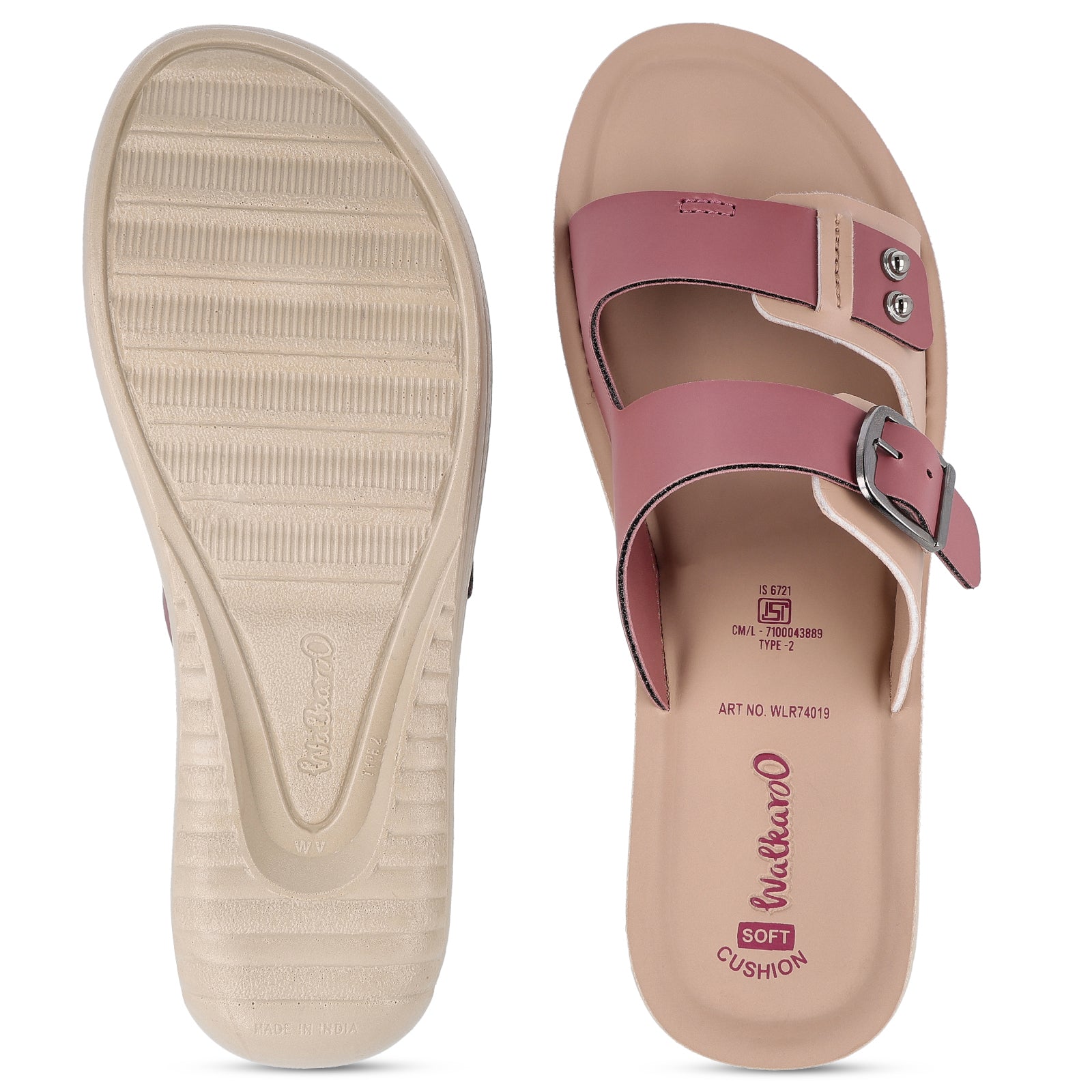 Women's Daily Wear Sandal - WLR74019 Dusty Rose