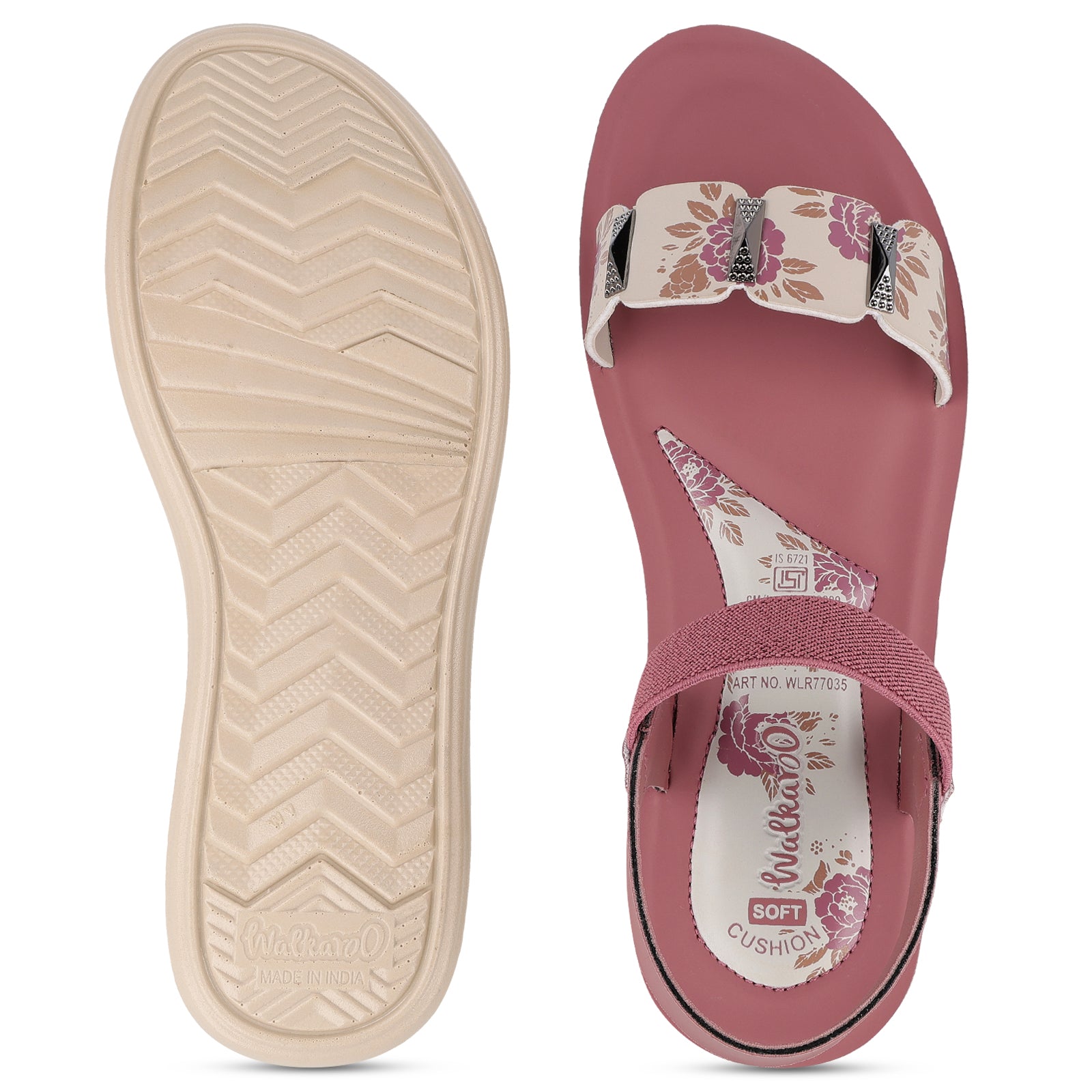 Women's Daily Wear Sandals - WLR77035 Dusty Rose