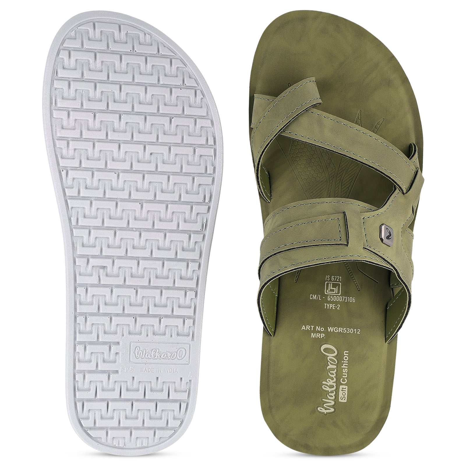 Men's Daily Wear Sandals - WGR53012 Sage Green